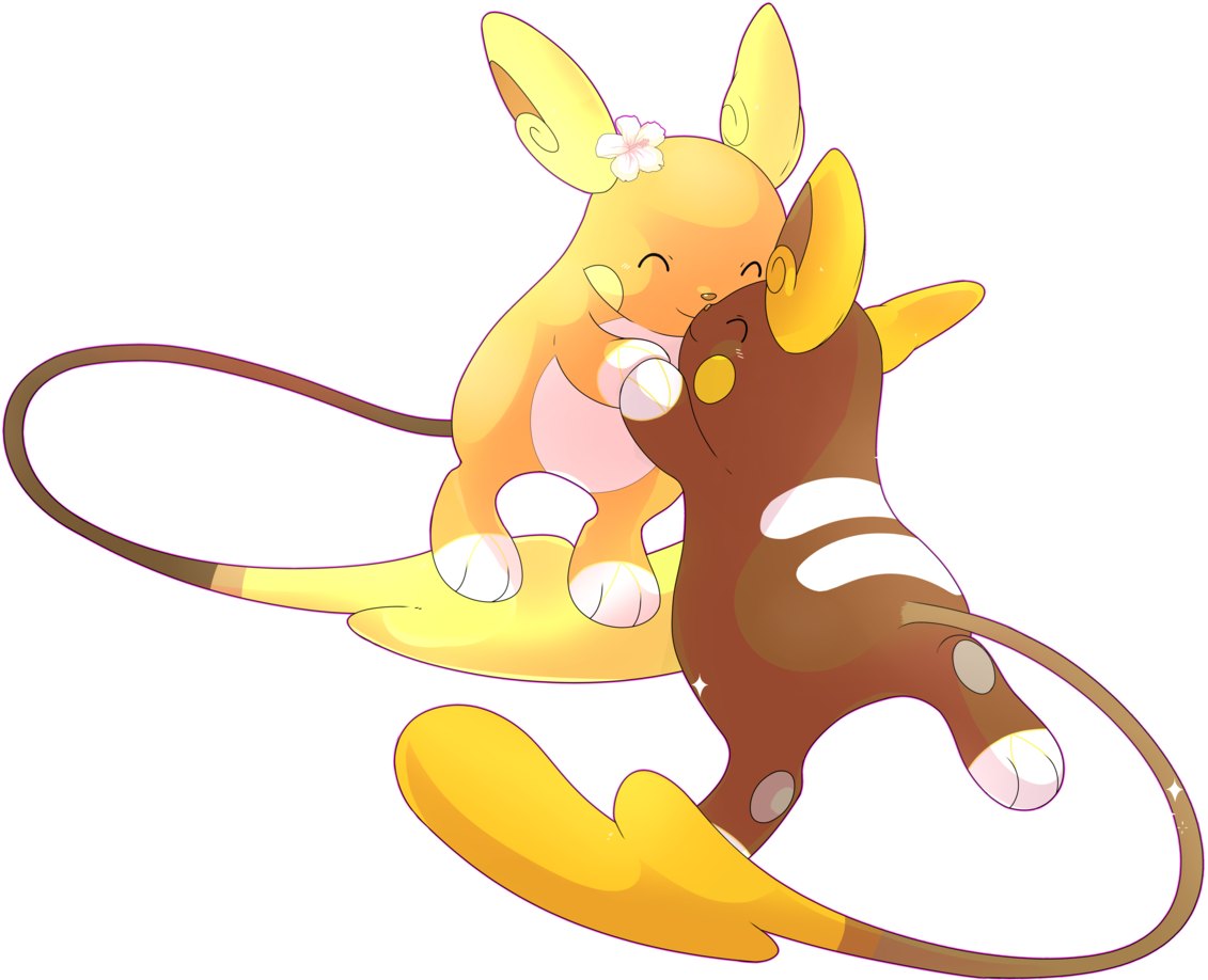 Raichu Forma Alola, Shiny - Female Pokemon Alolan Raichu (1280x955)