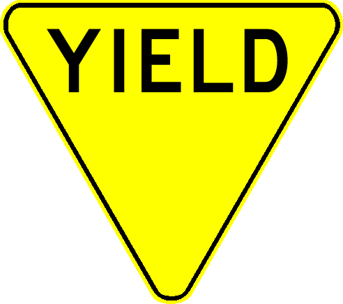 Yield Sign Clipart - Yield Sign Clip Art (492x435)