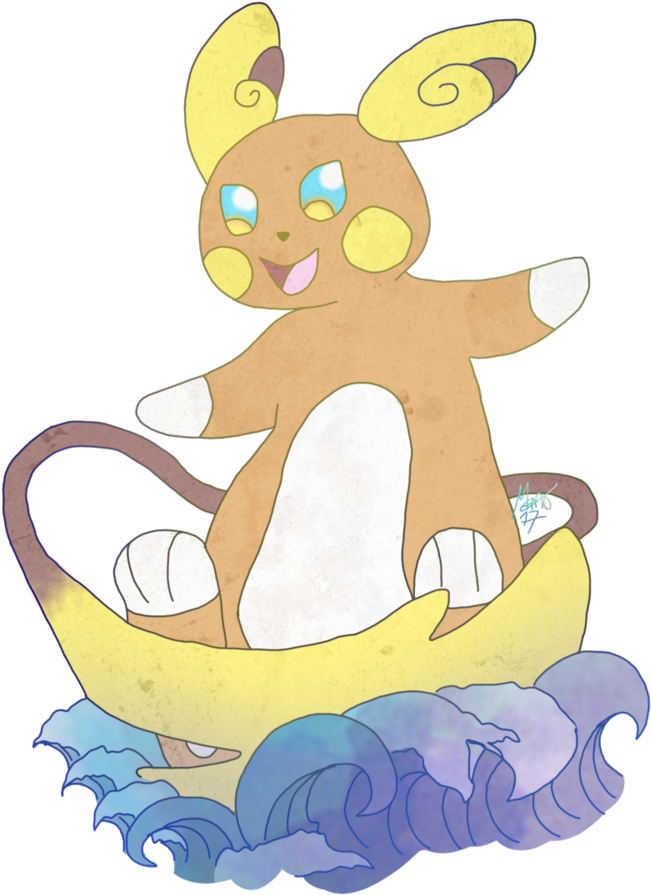 Alola From Raichu By Laserzombie - Cartoon (750x1064)