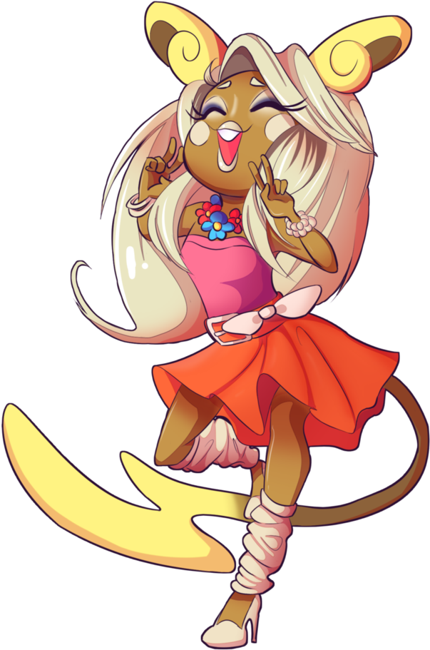 Alola Raichu Gijinka By Disties - Pokemon Alolan Raichu Gijinka (788x1013)