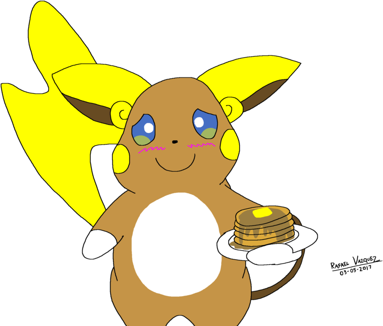 Alola Raichu Drawing 2 By Rafaelgeorgearts - Cartoon (1153x692)