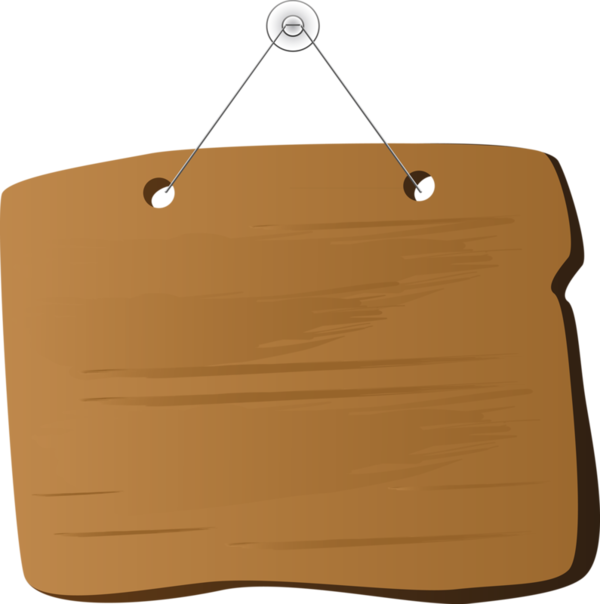 Hanging Blank Sign - Пнг Вывеска (600x604)