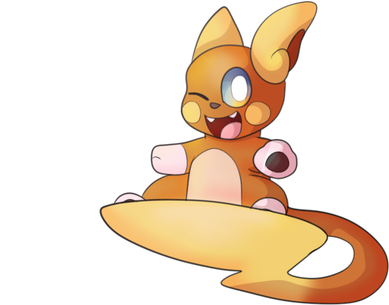 Alola Raichu By Itsume Chan - Cartoon (988x808)