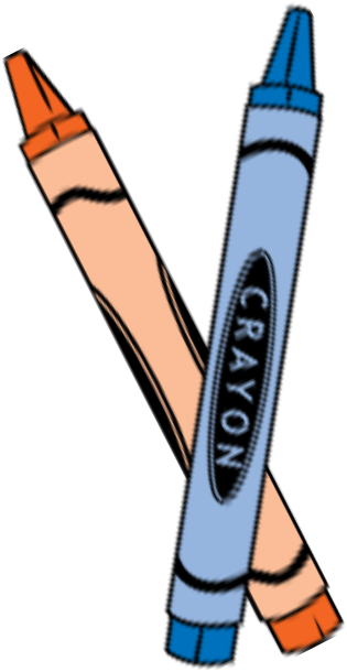 Crayon Clip Art - Draw And Write Journal For Kids (618x714)