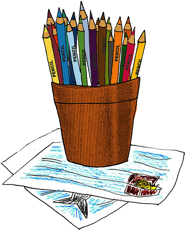 Hello There - Overlays Transparent Tumblr Pencil (392x500)