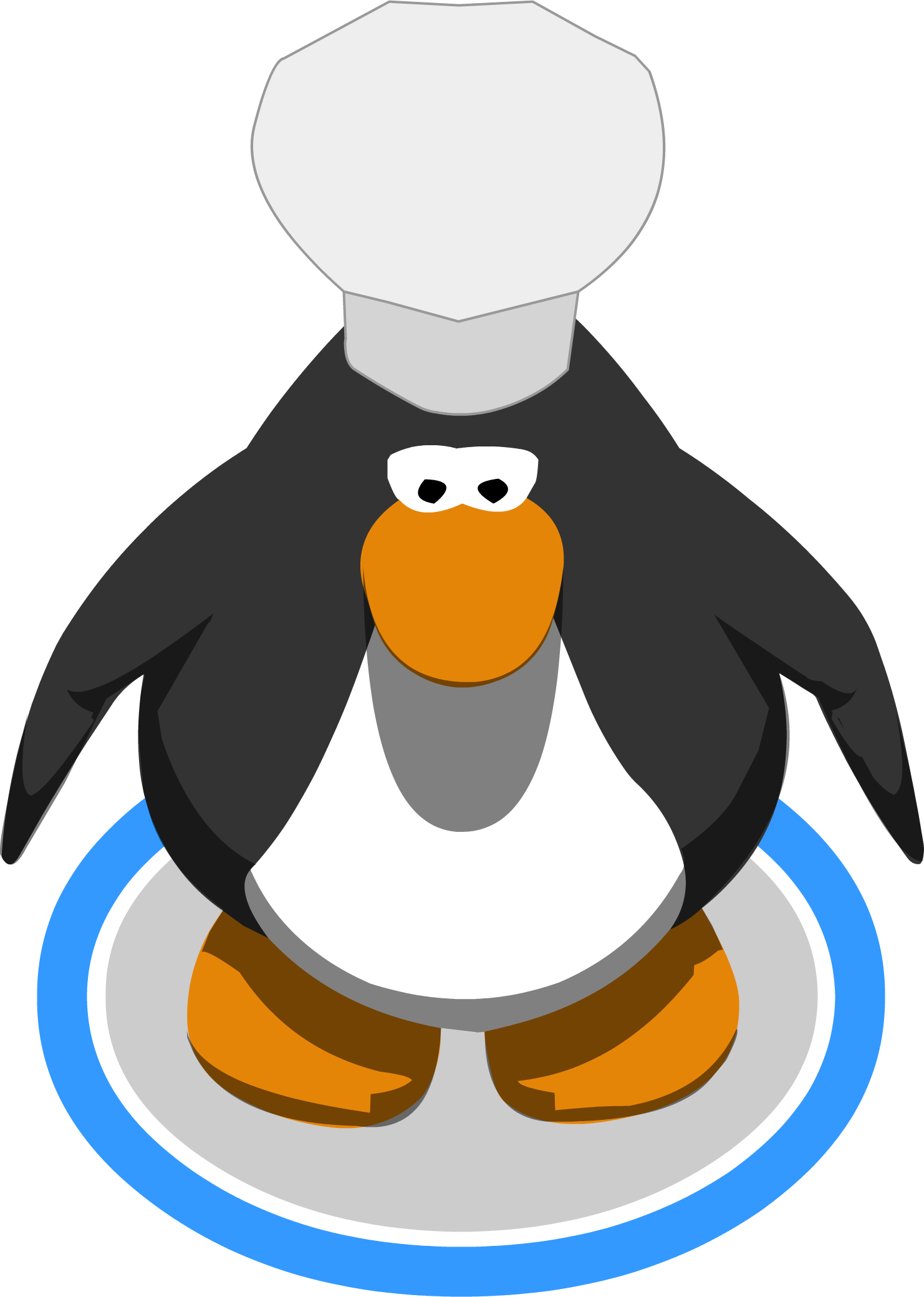 Chef Hat Ingame - Club Penguin Mohawk (1482x2080)