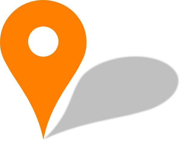 Orange Pin - Google Map Pin Orange (600x472)