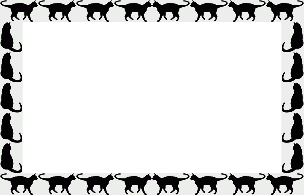 Animal Cliparts Frames - Marco De Gatos Png (1024x658)