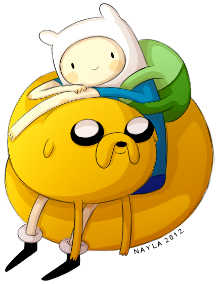 Adventure Clipart Finn And Jake Pencil And In Color - Adventure Time Finn And Jake (500x600)