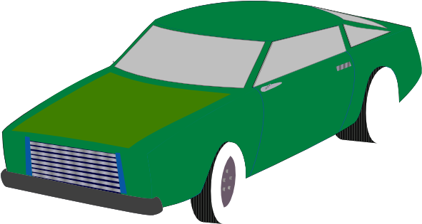 There Is 39 Green Blue Cars Free Cliparts All Used - Art (600x314)
