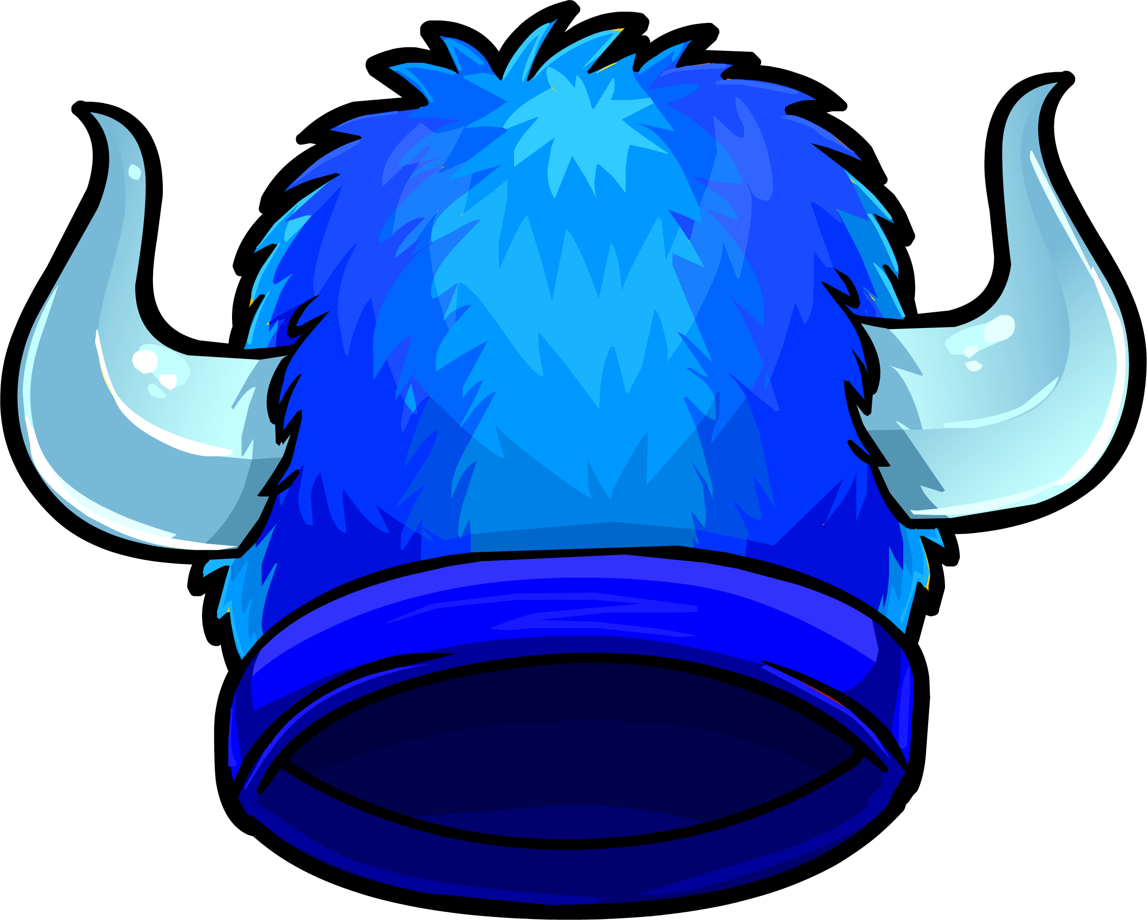 Bluefuzzyvikinghat - Club Penguin Blue Viking Helmet (2254x1809)