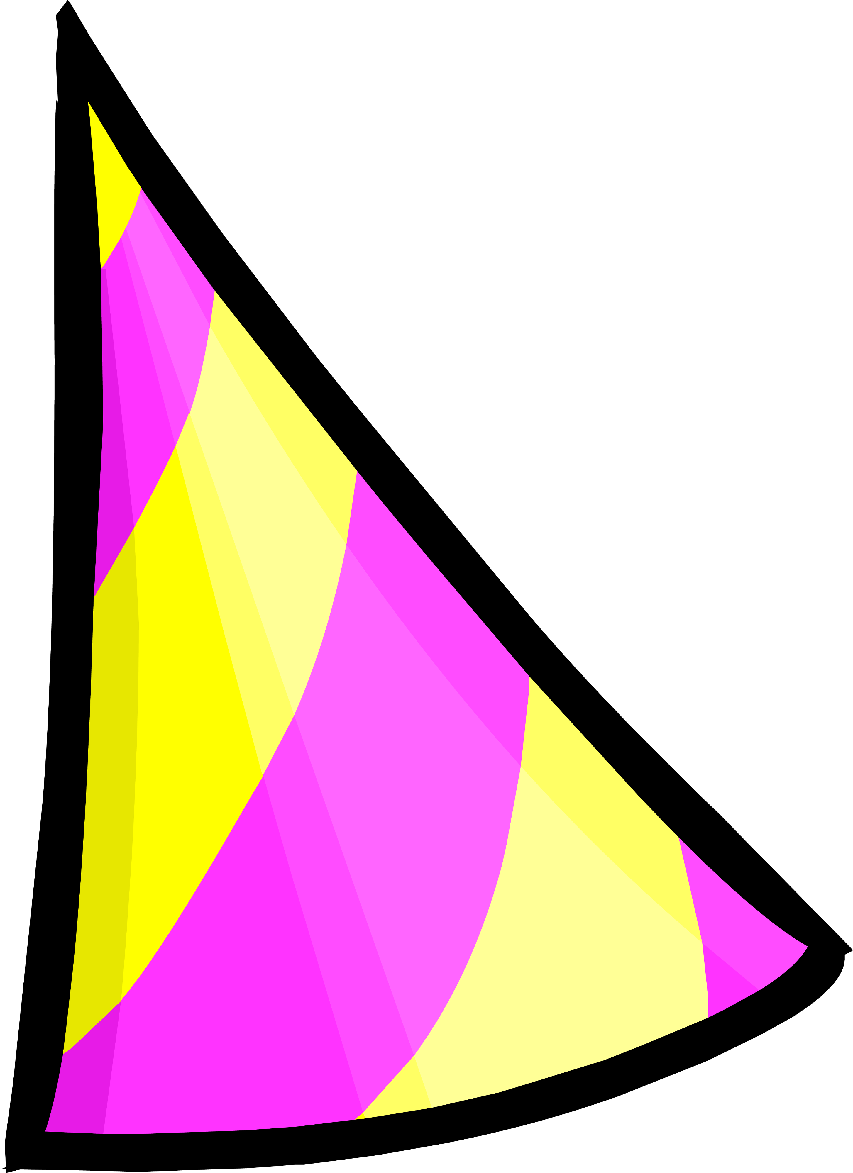 Cotton Candy Clipart Club Penguin - Club Penguin Beta Hat Cutout (2908x4000)