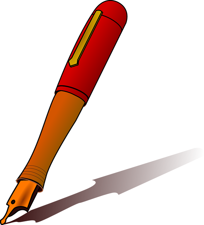 Office Supplies Clipart 17, - Clipart Images Of Pen (653x720)