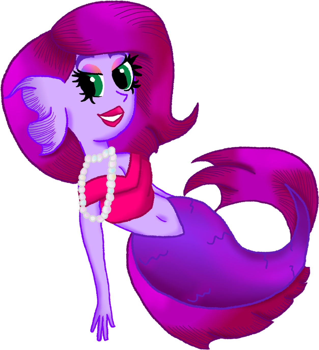Purple Fish Clipart - Cartoon (1280x1401)