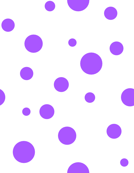 Purple Polka Dots - Purple Polka Dot Clipart (462x599)