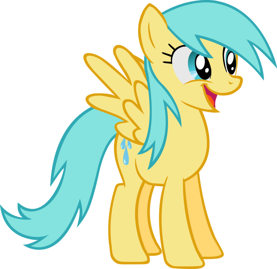 Fanmade Happy Raindrops - My Little Pony Sunshower Raindrops (900x874)
