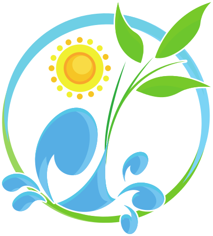 Raindrops With Sun And Leaves - Icon (550x550)