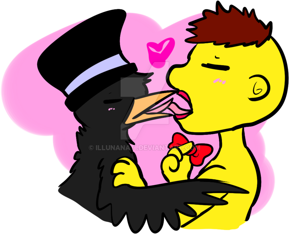 Lemon X Jerry The Crow By Lunaloveslife - Illustration (1024x910)