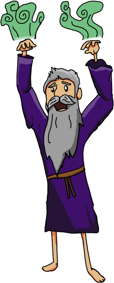 Though Gandarf Shares His Name With Another Well Known - Cartoon (500x1020)