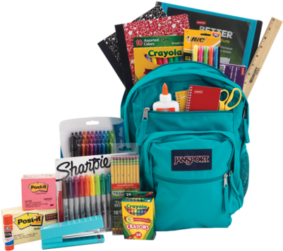 Backpack1 - Backpack And School Supplies (400x400)