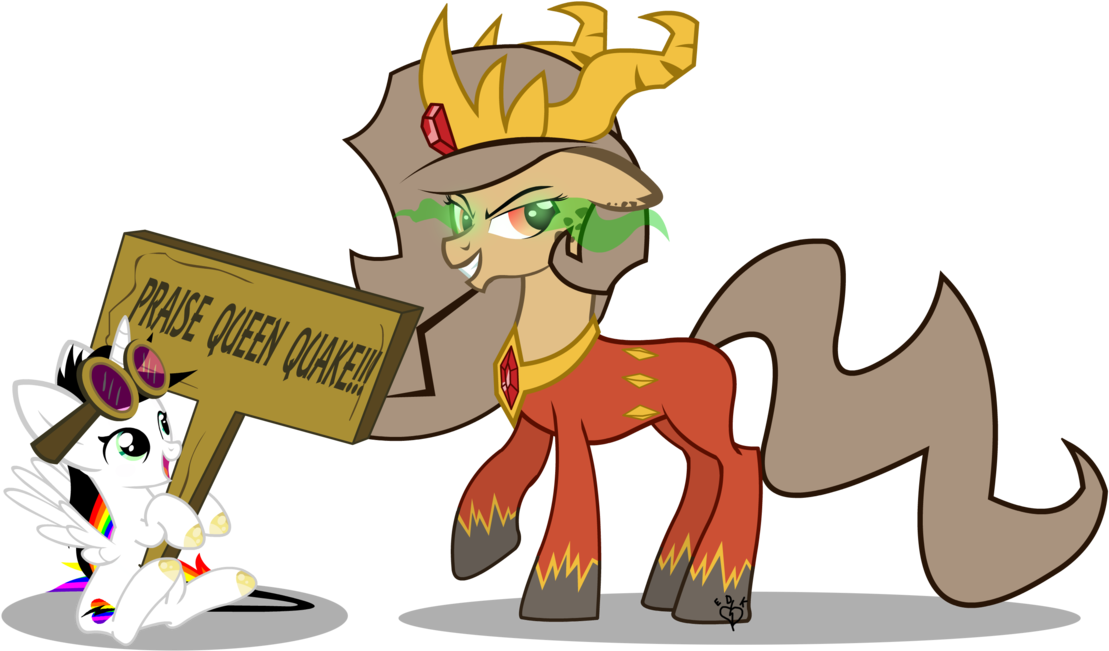 Praise Queen Quake By Lightning-bliss - Cartoon (1131x707)