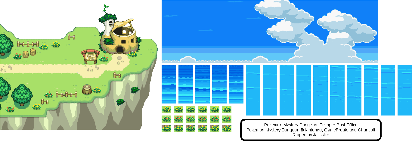 Download This Sheet - Pokemon Mystery Dungeon Blue Rescue (1384x488)