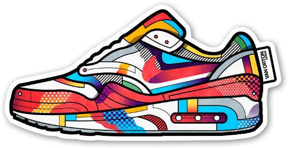 Airmax Vivid Sneaker Sticker - Sneakers (600x321)