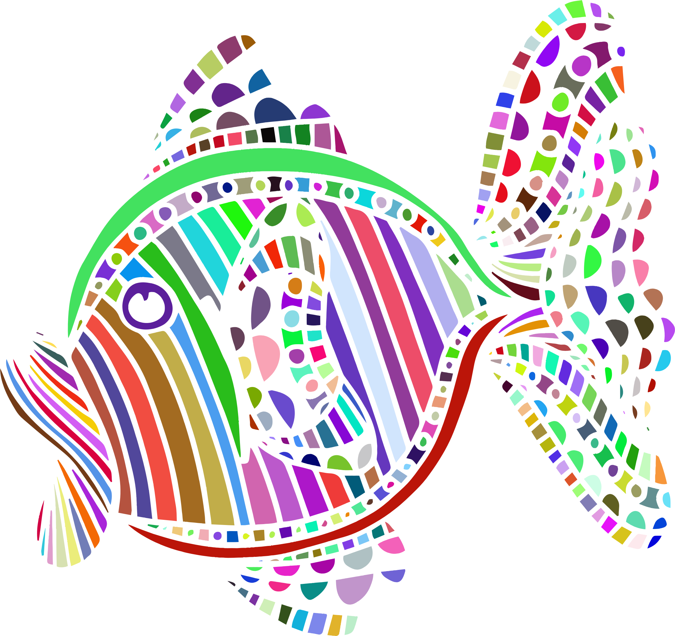 Clipart Abstract Colorful Fish - Abstract Clipart (2225x2097)