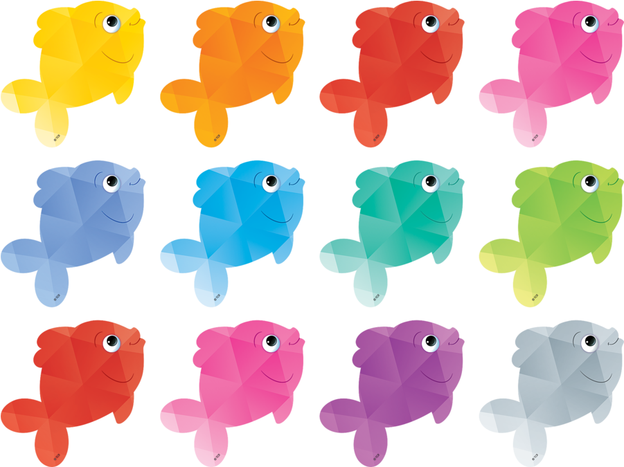 Tcr3551 Colorful Fish Mini Accents Image - Calendar (900x900)