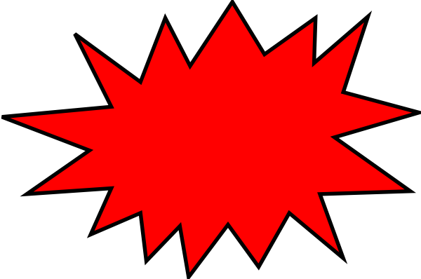 Spikesjh Clip Art At Clker - Sale Bubble (600x398)