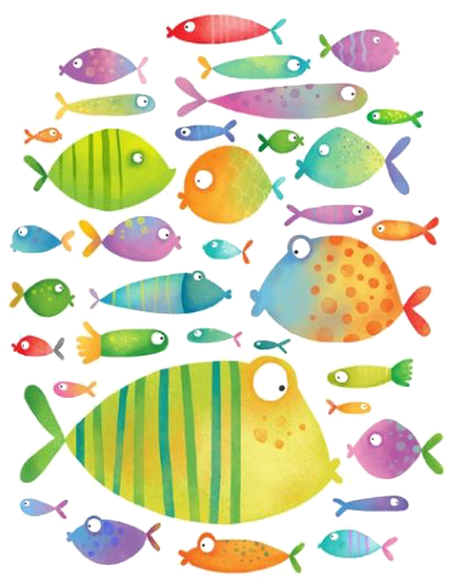 Illustrator Fish Drawing Illustration - Cute Fish Illustration (564x564)