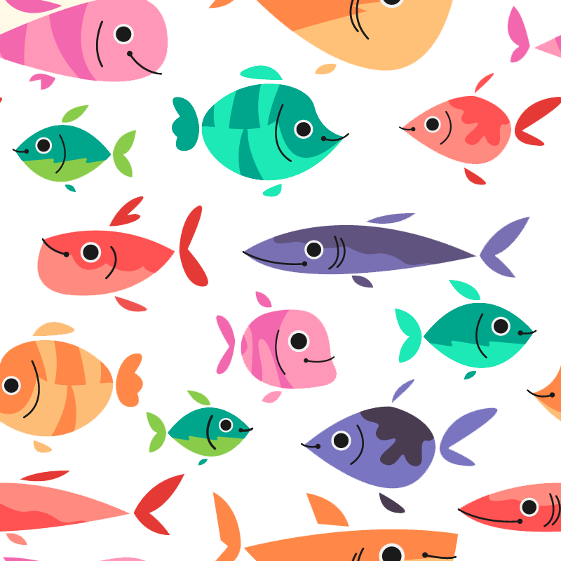 Download Euclidean Vector Fish Drawing - Address Book Fish Pattern: Volume 13 (800x800)