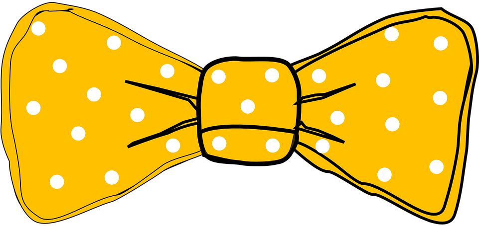 Tie Clipart Polka Dot Tie - Desenho Gravata Borboleta Png (960x480)