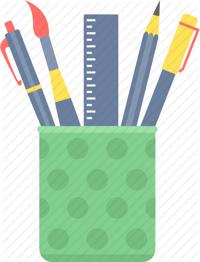 Box, Draw, Drawing, Edit, Pen, Pen Stand, Pencil Icon - Drawing Of Pen Stand (392x512)