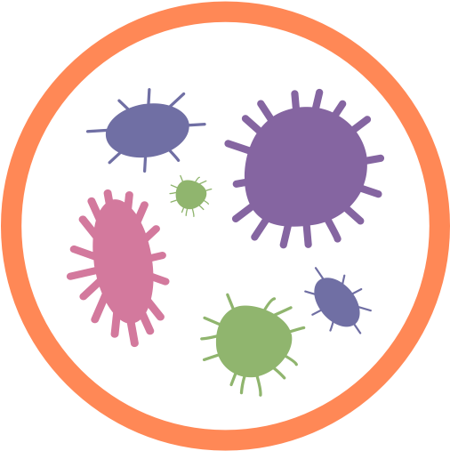 Browse By Disease - Bacteria Under Magnifying Glass (512x512)