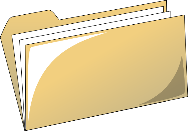 File Folder Cliparts - File Clipart (600x420)