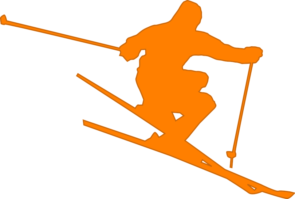 Water Skiing Cliparts 21, Buy Clip Art - Skier Clip Art (960x649)