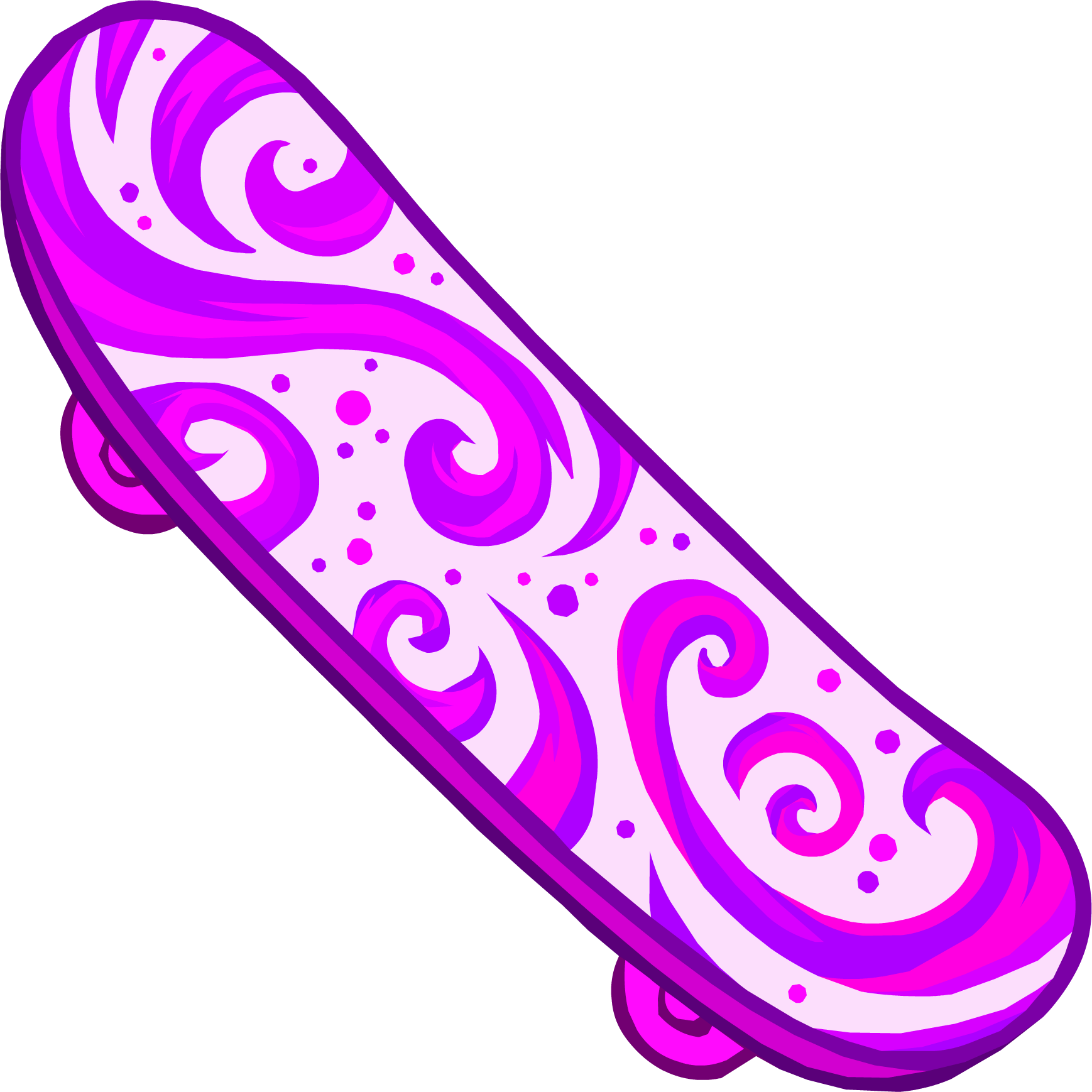 Skateboard Clipart Pink - Skateboard Club Penguin (1738x1738)