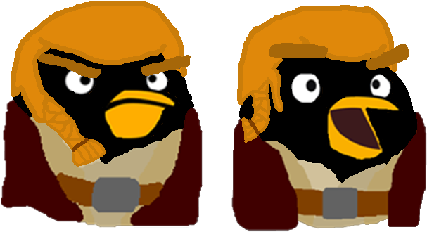 Padawan Obi Wan Kenobi Lineup - Ultimate Angry Birds 7th Birthday Party Supplies And (643x414)