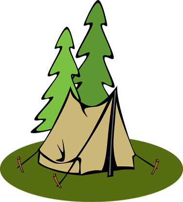 Our Tent Sites Provide Primitive Tent-only Camping - Camping Tent Clipart (376x414)