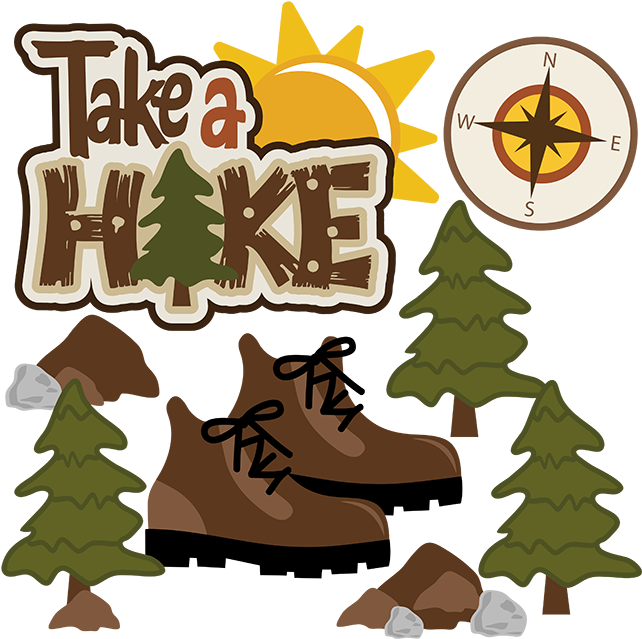Take A Hike Svg Scrapbook Collection Outdoors Svg Files - Take A Hike Day (648x638)