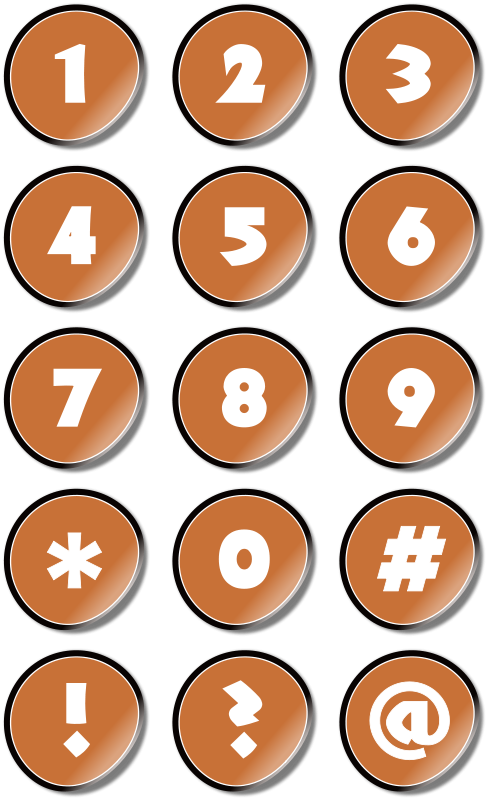 Number Icons Free Download (488x800)