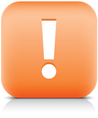 Exclamation Point Web Button Color Internet Icon White - Mobile Phone (423x399)