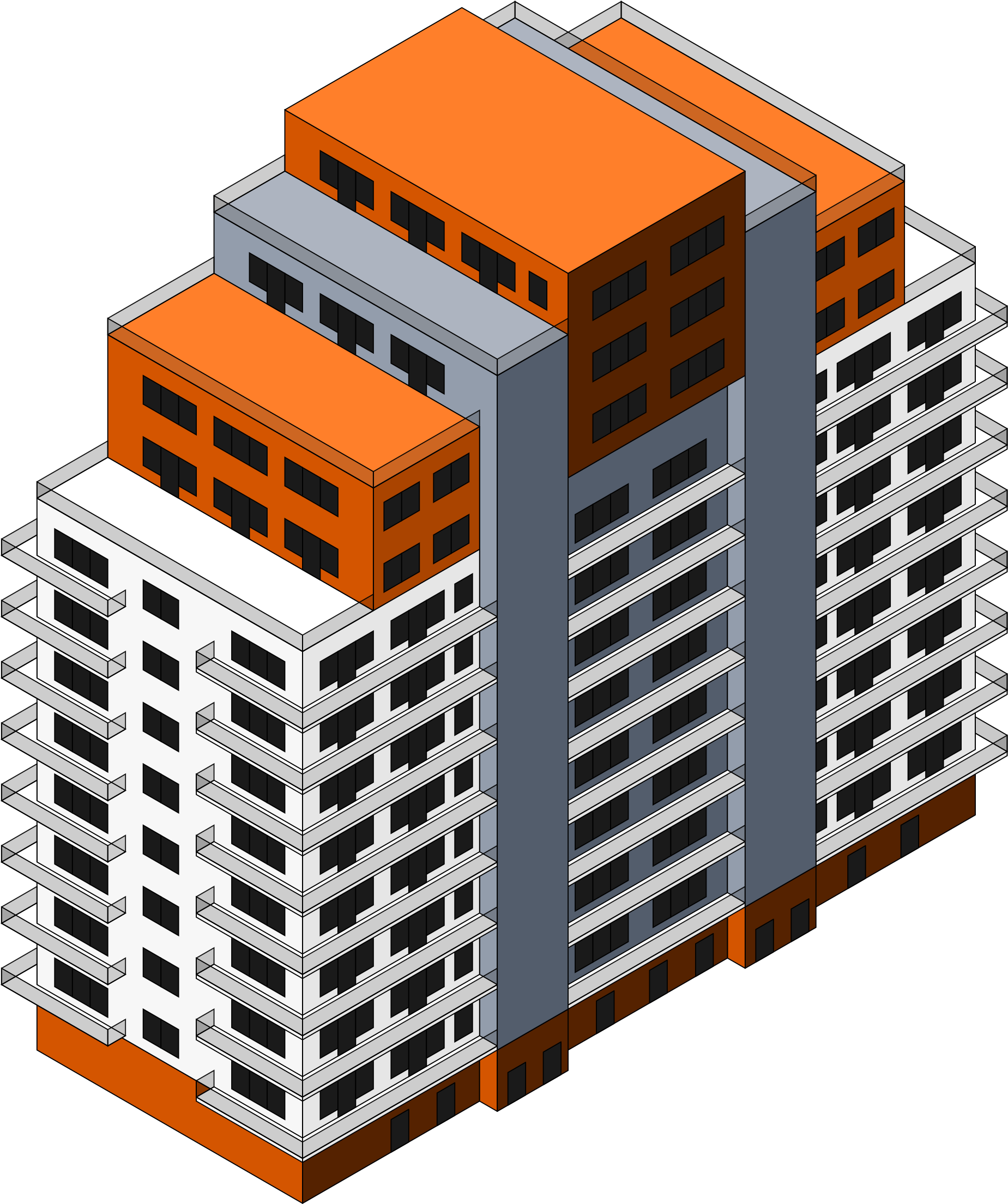 Building 2 - Building 3d Icon Png (2250x2400)