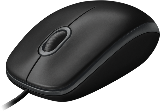 B100 Optical Usb Mouse - Logitech B100 Optical Mouse Usb Black (800x687)