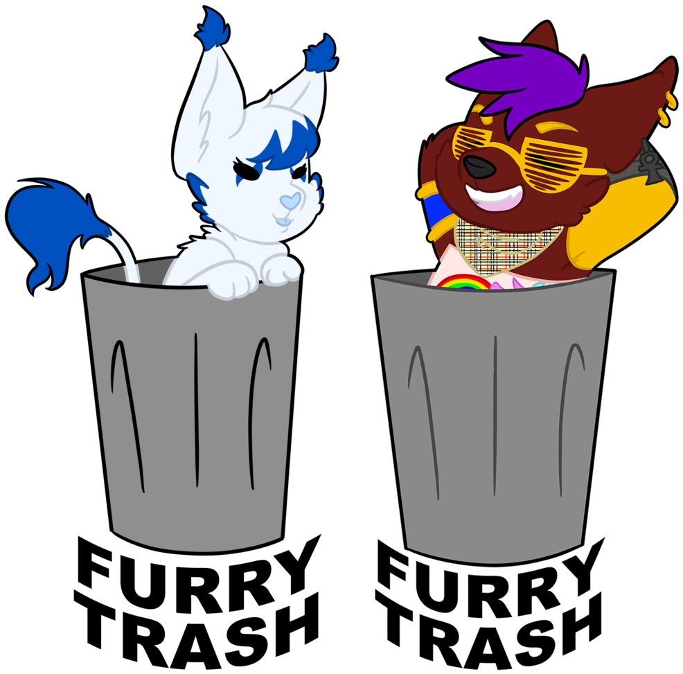 Furry Trash X2 By Koartss - Furry Trash Art (1024x998)