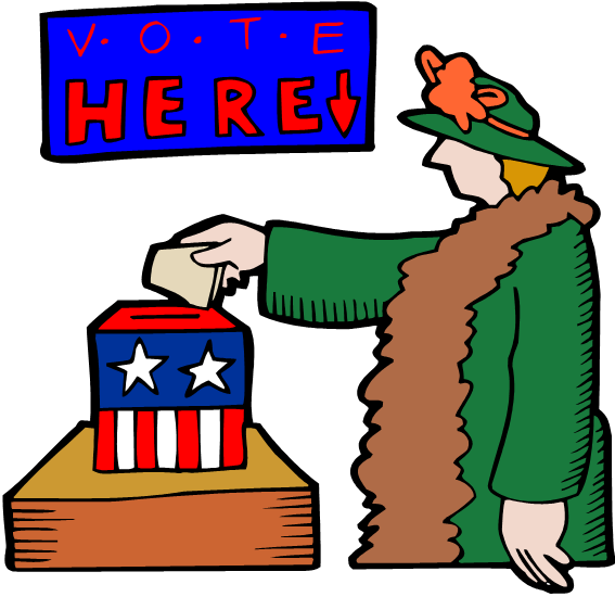 Election's Day - Women Voting (567x550)