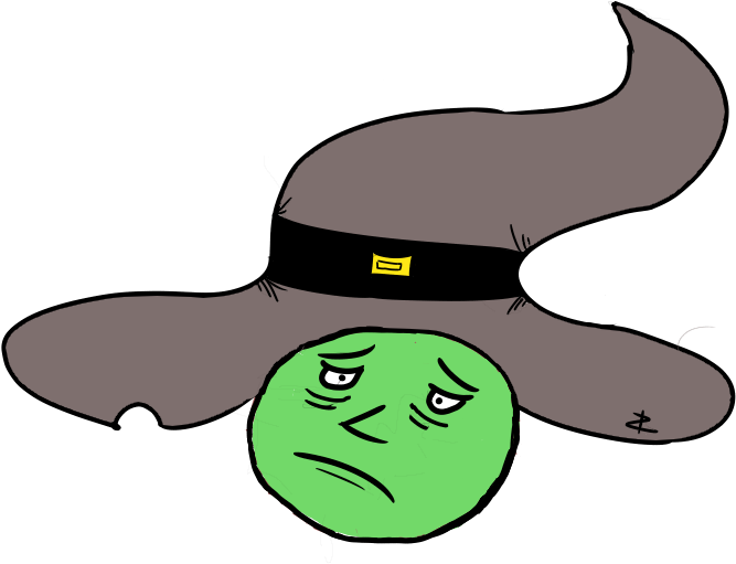 Tired Witch By Zirconzz - Tired Witch By Zirconzz (718x538)