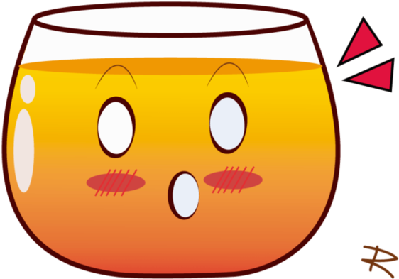 Cute Cup Tea Or Orange Juice By - Orange Juice Cute Drawing (972x822)