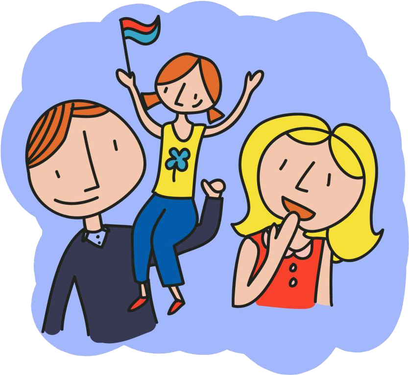 Family Happiness Child Illustration - Family Happiness Child Illustration (1024x1024)